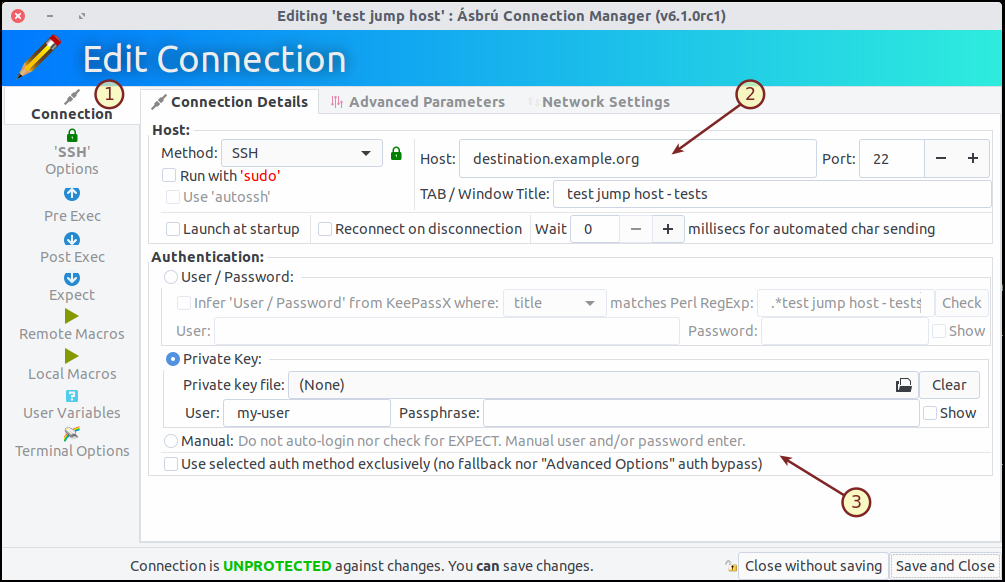 Connection Details